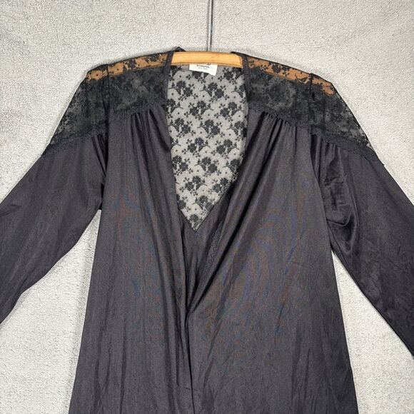 Vintage Paramount S Robe Peignoir Duster Victorian Goth Whimsigoth Witchy Occult - Picture 4 of 16